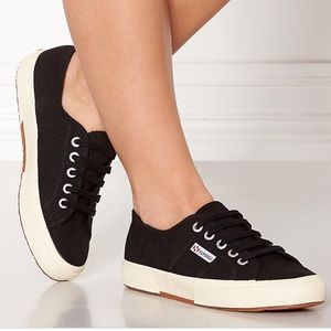 Superga Black Cotu Sneakers